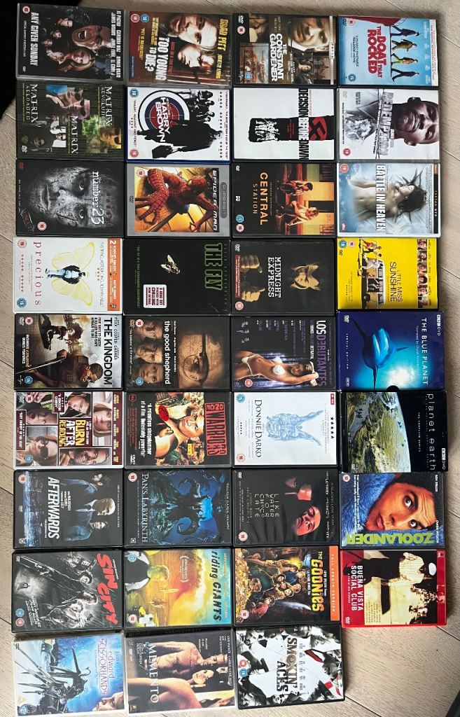 DVDs collection for sale 