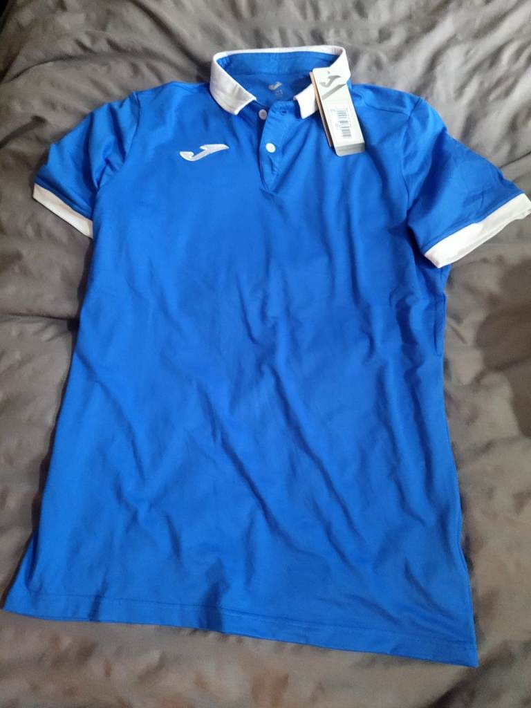 Joma Men’s Eco-Friendly Recycled Blue Polo Shirt - Size Large - NWT