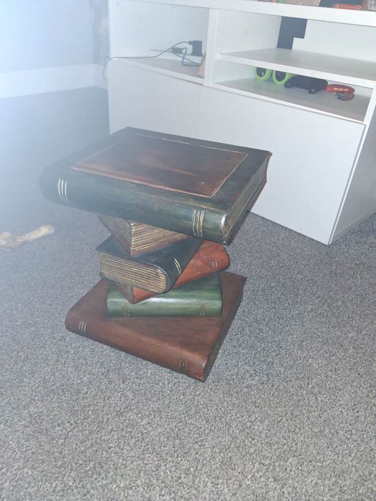 Solid wood side table