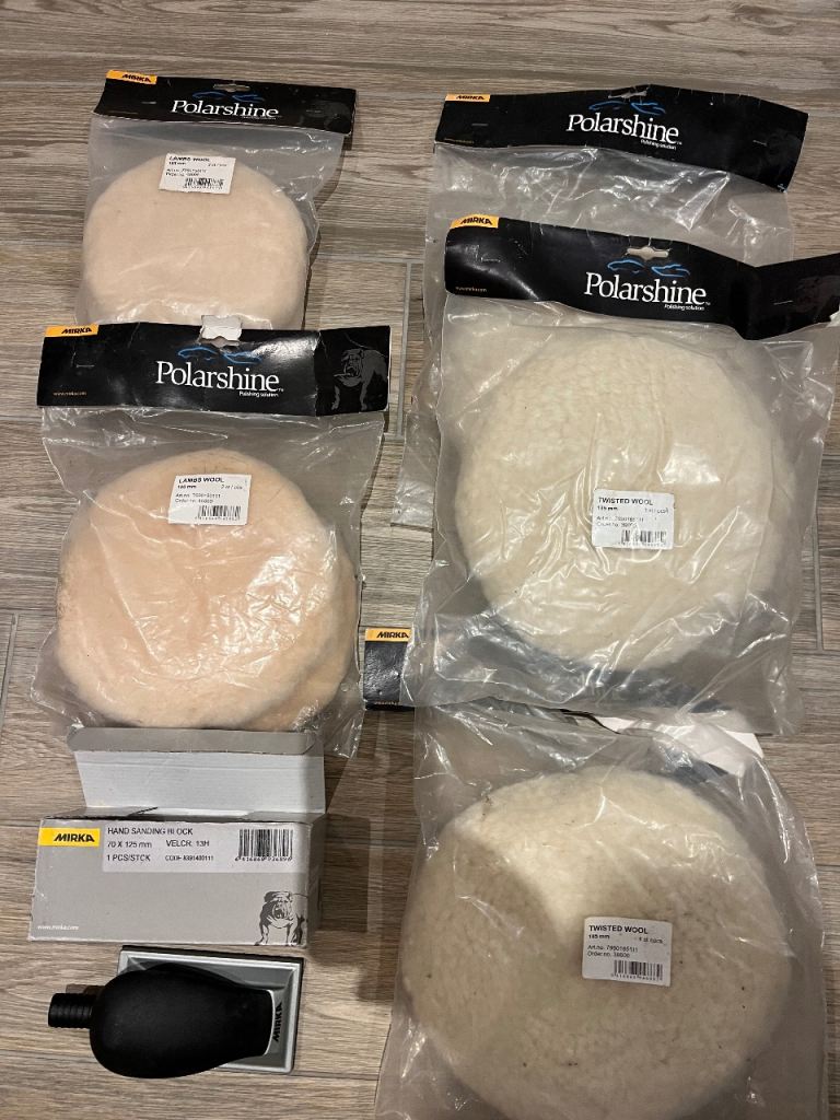 MIRKA LAMBSWOOL POLISHING PADS ETC 