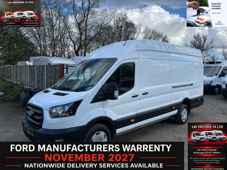 FORD TRANSIT T350 165 BHP EXLWB EXHIGH ROOF JUMBO L4 H3 TREND 2024 74 REG EURO 6