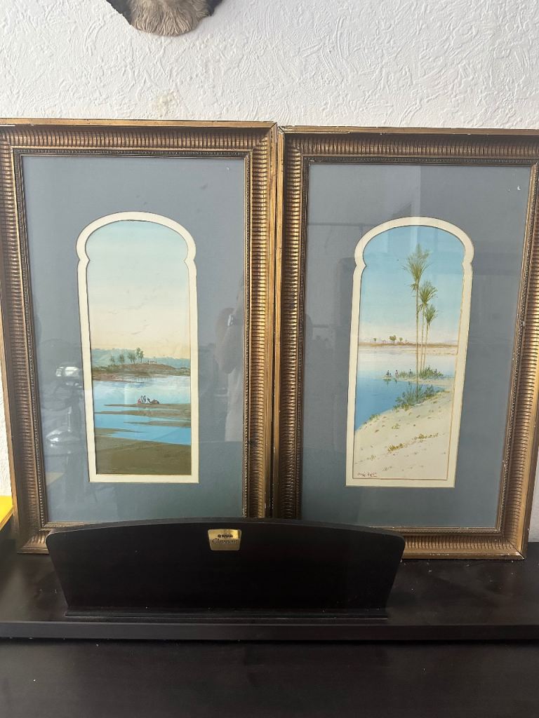 Pair of Framed Vintage Watercolour Paintings