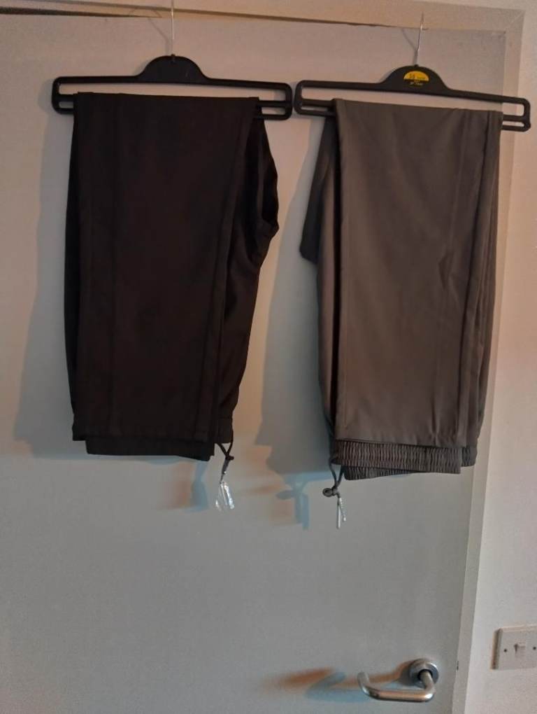 image for 2 pair of brand new men dress trousers pockets both sized 38w 31 leg