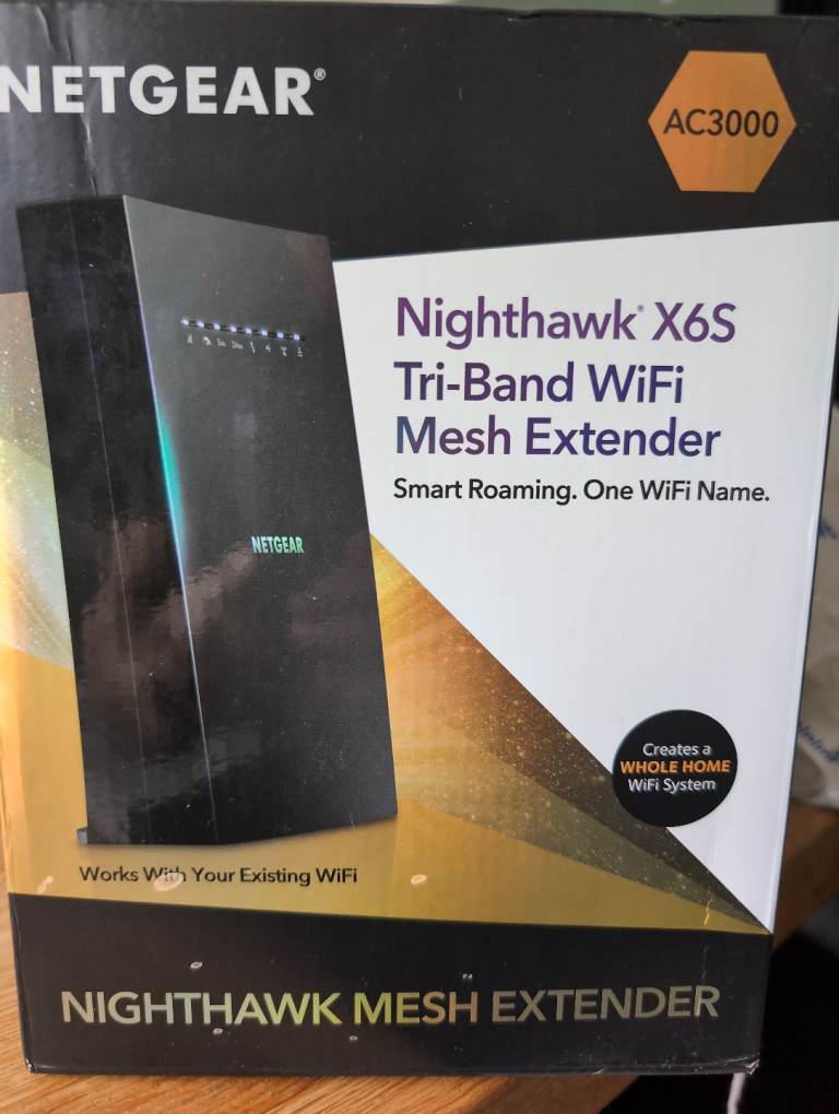 Netgear Nighthawk X6S Tri-Band WiFi Mesh Extender AC3000 EX80000
