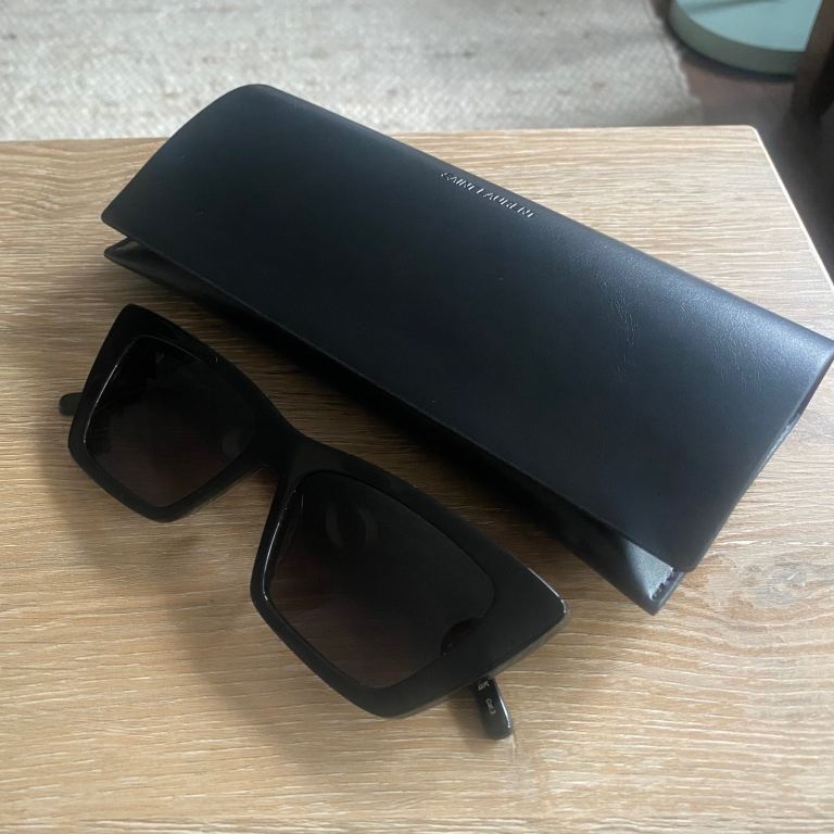 Saint Laurent - Cat Eye Black Grey SL 276 MICA Sunglasses