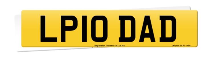 Private registration LP10 DAD