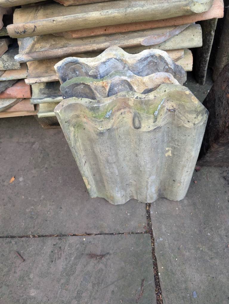 Reclaimed Triple Rolled Roman Clay Pantiles. Approximately 180.
