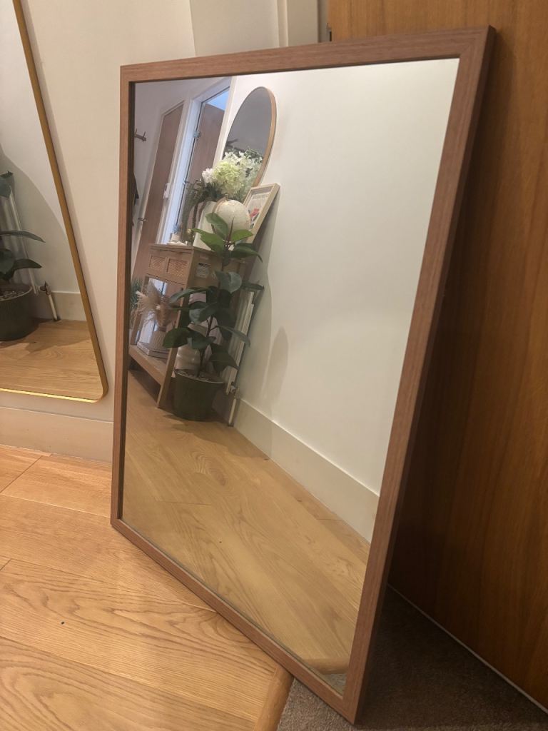 Habitat oak wall mounted mirror size 70x100cm