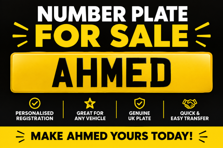Number plate for sale 