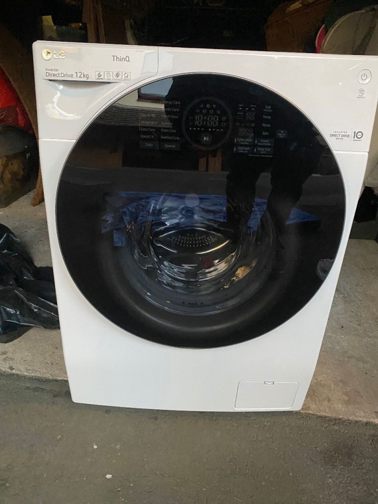 LG ThinQ 12kg Direct Drive Washing Machine - White