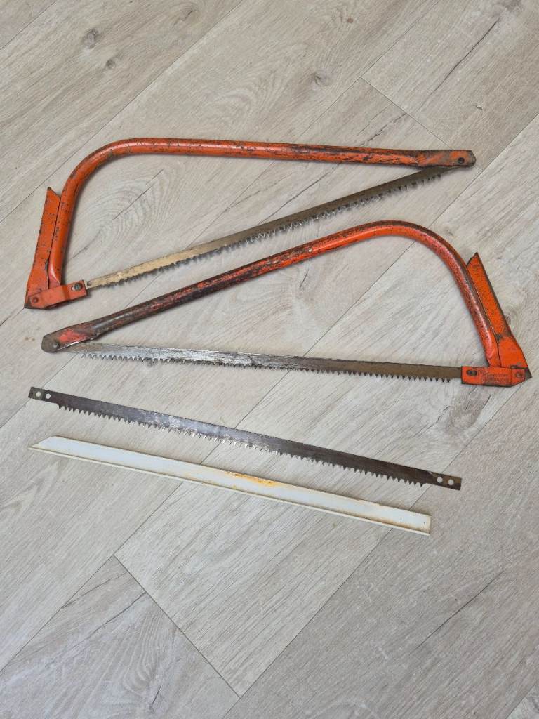 Set of Sandvik bow saws with Blades