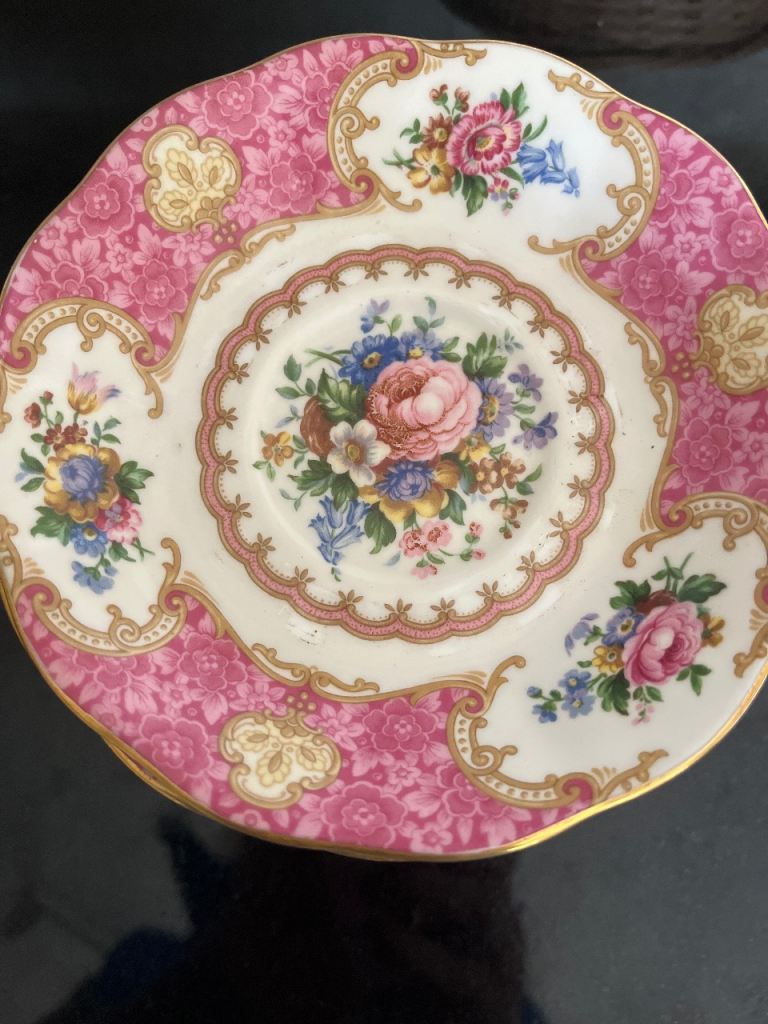 Lady Carlyle Royal Albert porcelain saucers - 11