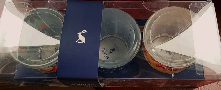 NEW - JOULES CANDLE/ VOTIVE / TEA LIGHTHOLDERS X 3