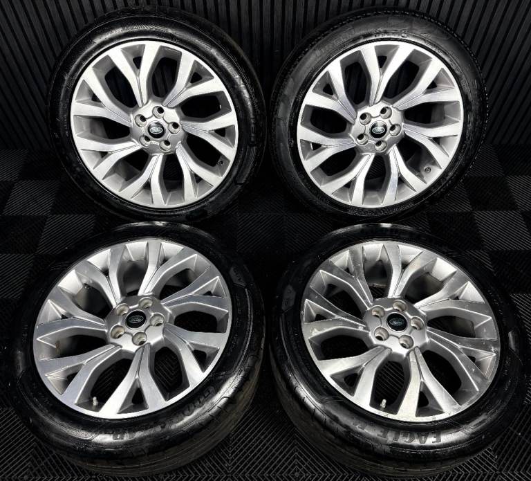 21'' GENUINE RANGE ROVER VOGUE LAND DISCOVERY GREY DC WHEELS TYRES ALLOYS 