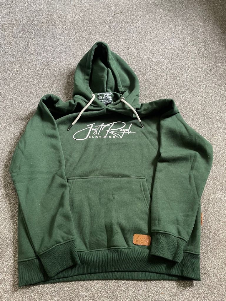Just Royal Clothing Green Hoodie – As Good As New