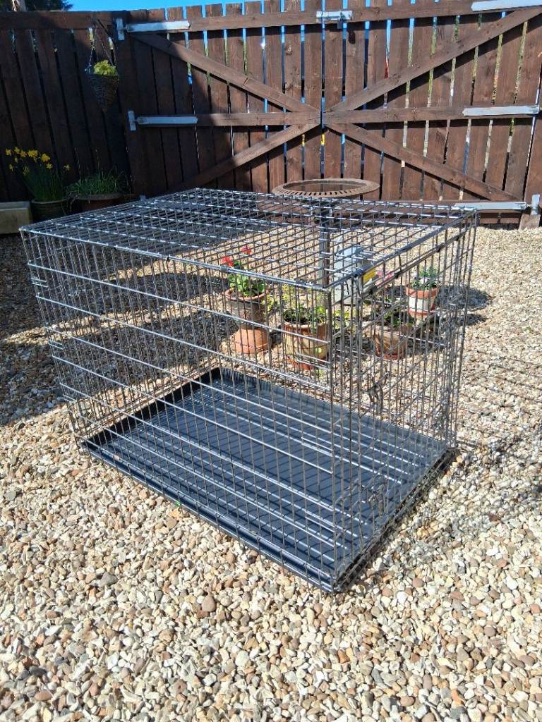 **REDUCED**  THREE-door, Robust,  Extra Large, Heavy Duty Dog Crate
