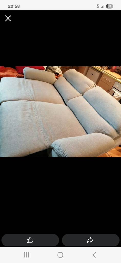 Electric recliner three seater sofa for quick sale 