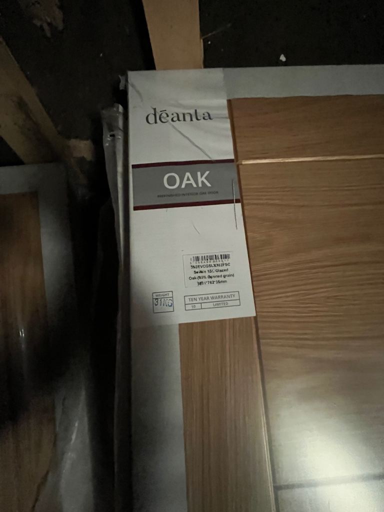 Seville Fully Finished Internal Oak Door With Side Lite - 30”