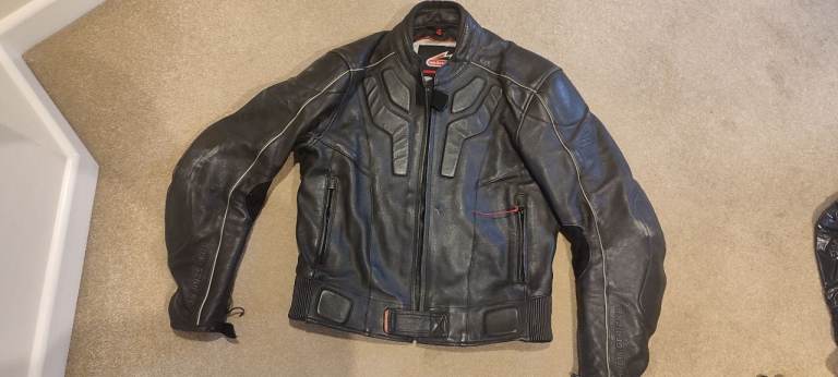 Hein Gericke leather motorcycle jacket 