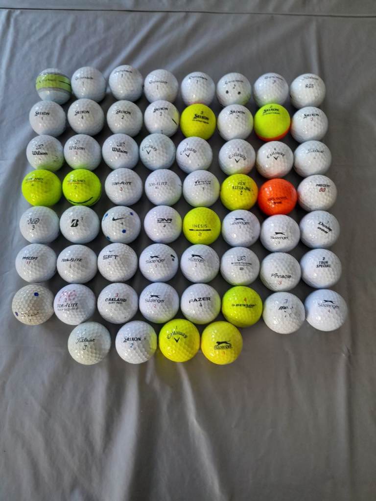 60 Mixed Golf Balls
