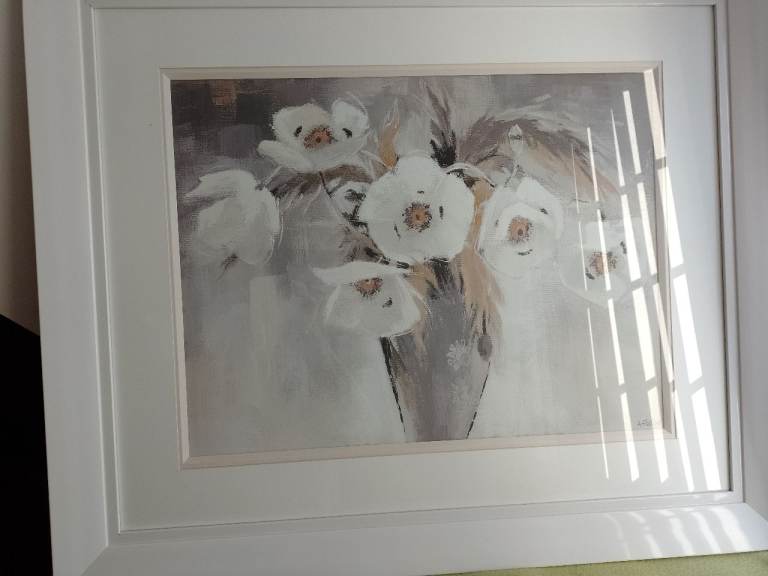 Large under glass framed picture 
