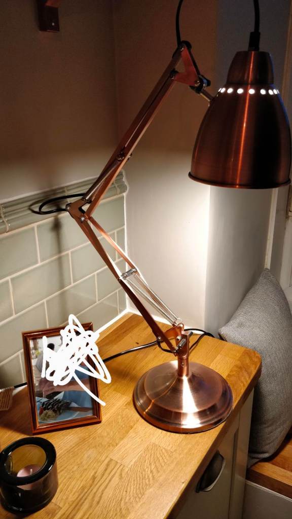 Brushed Copper Lamp 