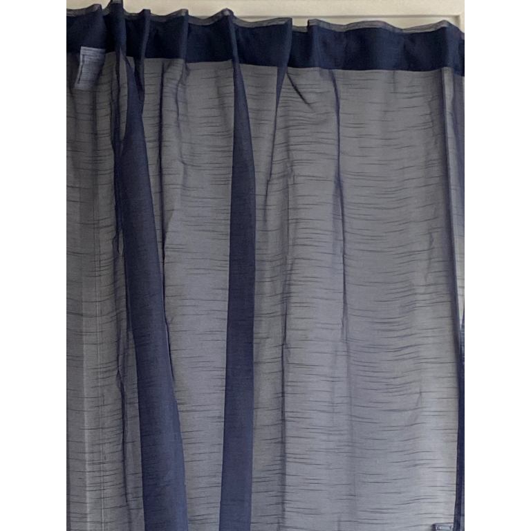 IKEA Gjertrud Navy sheer curtains