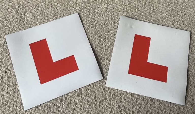 Pair of L Plates for Learner Drivers – As Good As New