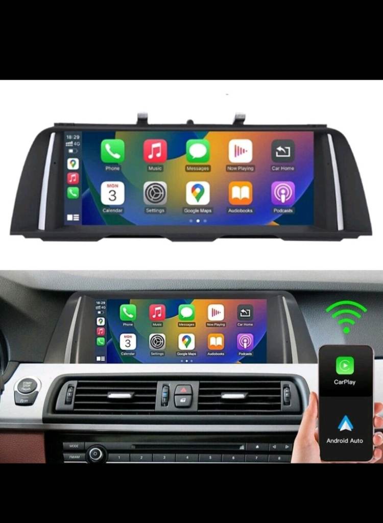 BMW 5 Series F10 F11 Android 10" Car Stereo GPS CarPlay Android Auto + Camera FULL KIT