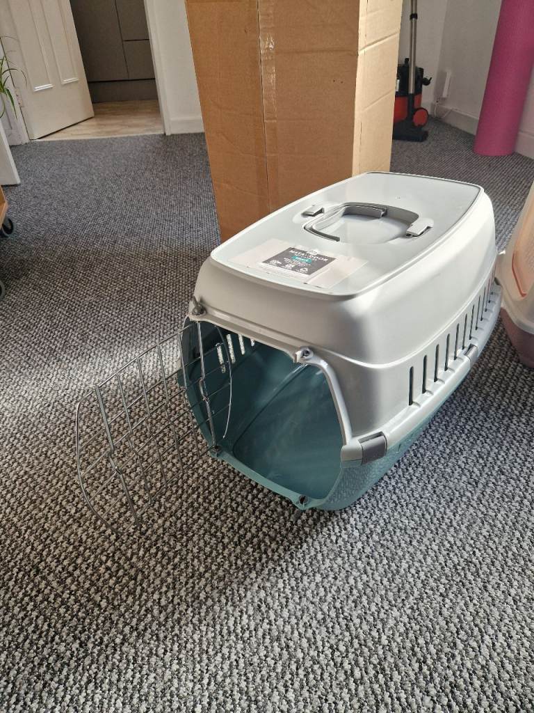 pet carrier or cat carrier, cat wheel and cat litter box