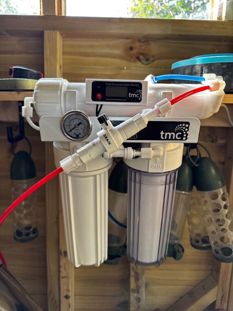 Reverse osmosis filter for fish tank (TMC Pure 50 Advanced RO system)