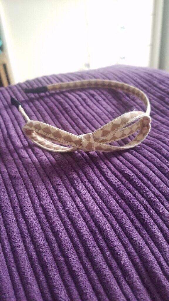 Navy gemstone and big bow hair band x 2, brand new  £1.50 each
