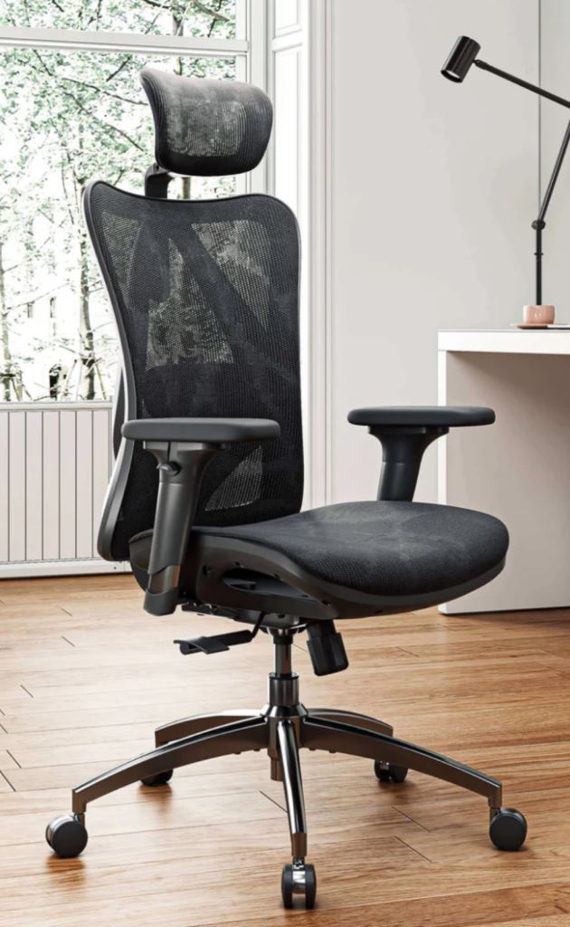 SIHOO Ergonomic Office Chair (black) ready to be assembled 
