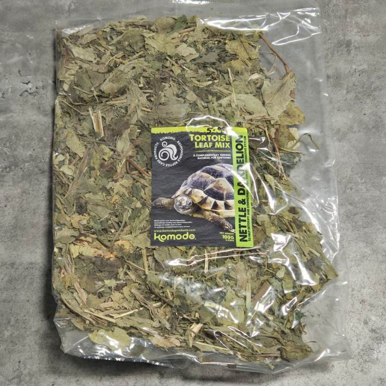 Komodo Tortoise Leaf Mix - Nettle & Dandelion, New
