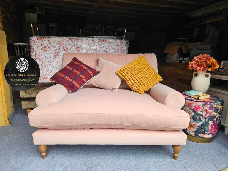 NEXT Erin Buttoned Back Deep Relaxed Sit Snuggle Sofa Chair RRP £1225