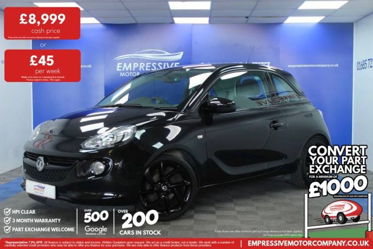 2018 68 VAUXHALL ADAM 1.2I ENERGISED HATCHBACK 3DR PETROL MANUAL EURO 6 (70 PS)