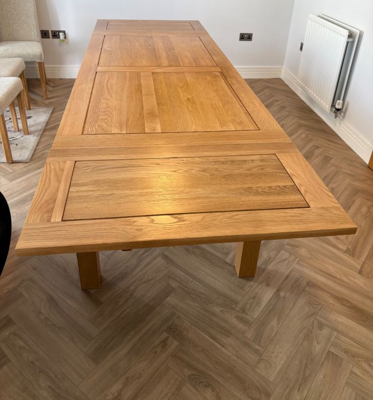 Oak Furniture Land Dorset solid oak table. 