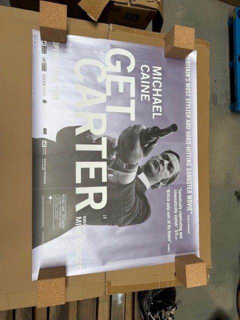 GET CARTER (1971) CINEMA QUAD POSTER / 1999 re-release 100% ORIGINAL