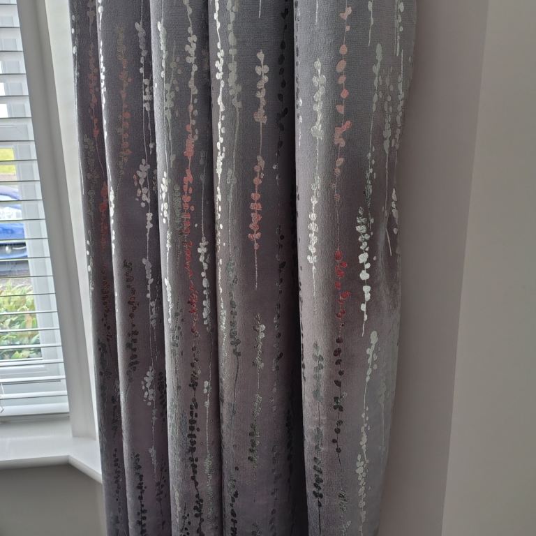 John Lewis Grey and Silver Curtains:  