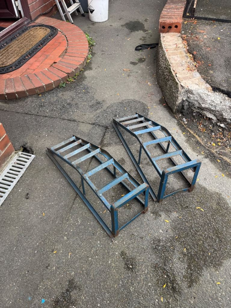 Pair of wheel ramps 
