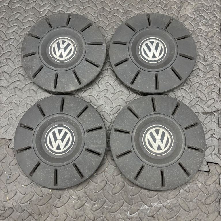 x4 VW Transporter Steel Wheel Centre Caps T5 T6 7E0601151C