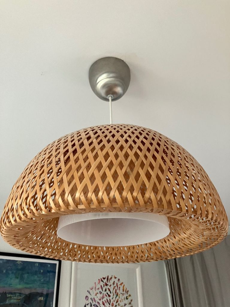 IKEA rattan pendant lamp