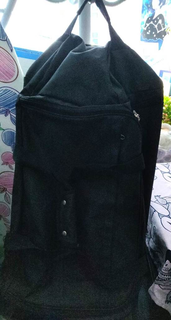 Kappa dark grey soft 2 wheels holdall duffle bag