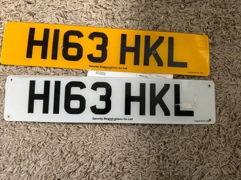 Ideal Christmas 🎄 present 🎁 H163 HKL private cherished personalised registration plate number