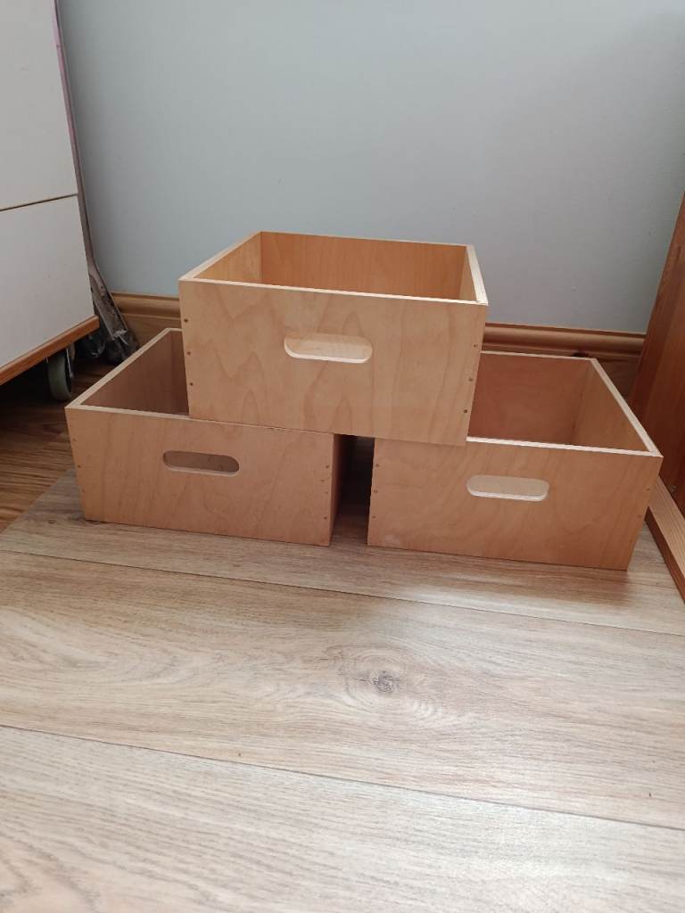 Wooden IKEA boxes