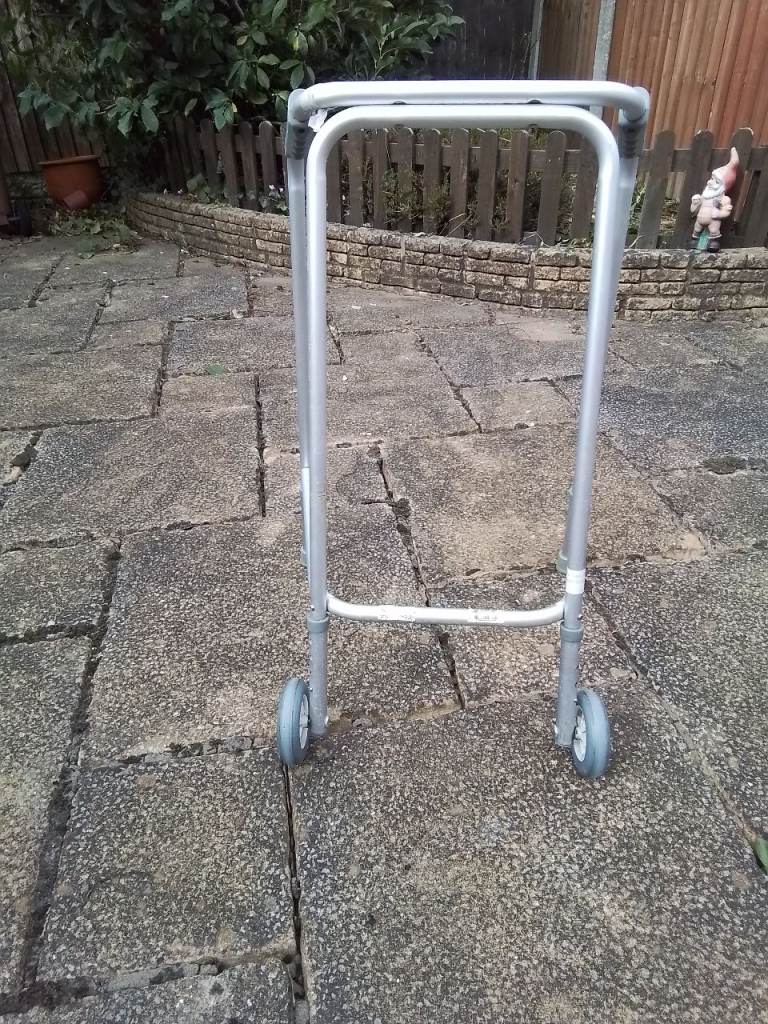 Adjustable Walking Frame with Wheels – Good Condition