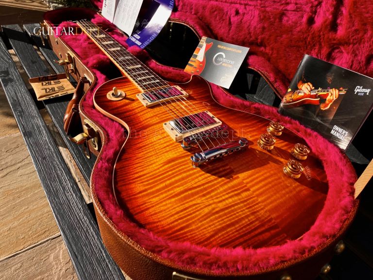 ♚AMAZING♚2014 Gibson Les Paul STANDARD Premium ♚ ICED TEA ♚AAAA FIGURED !♚COIL TAP