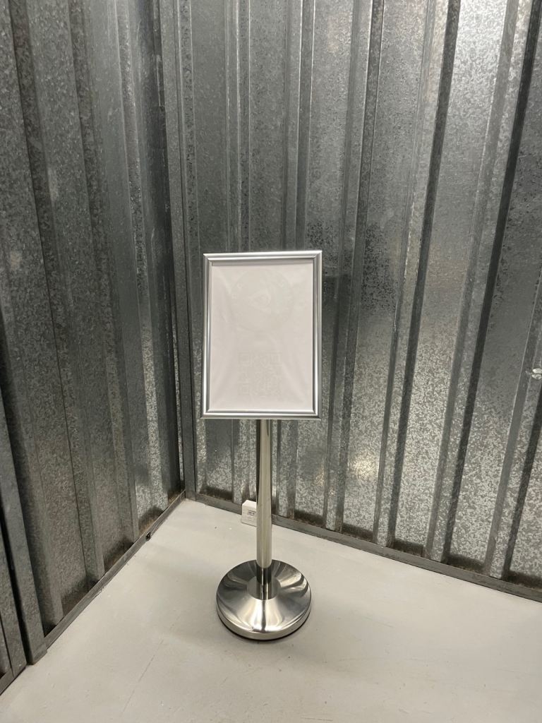 Metal Floor-Standing Sign Holder / Poster Stand x2