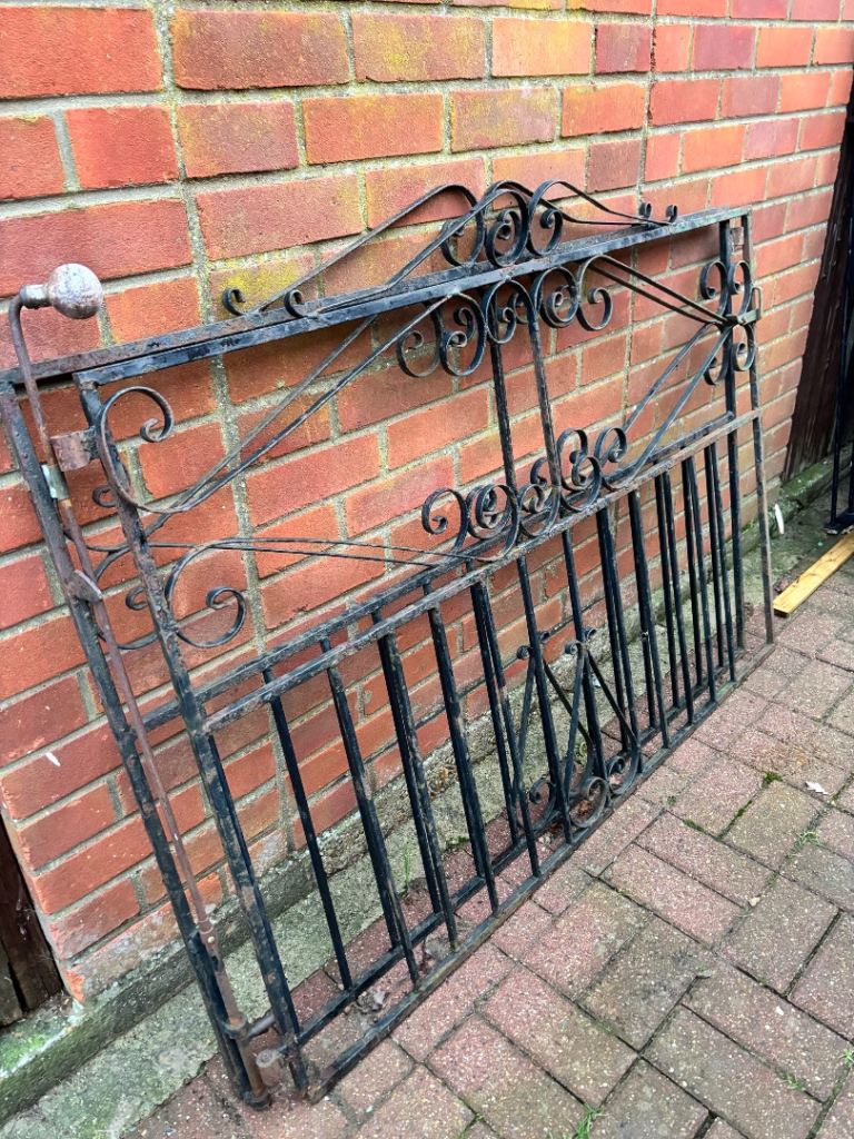 Wrought Iron Fencing & Two Gates  