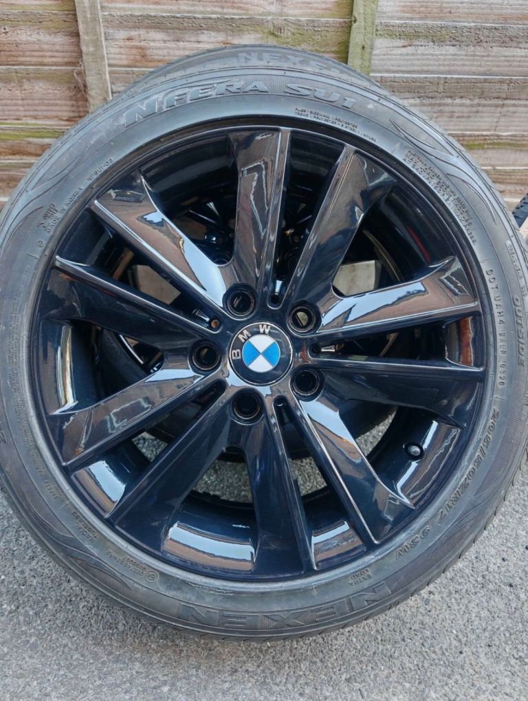Genuine BMW 1 Series Alloys — Gloss Black Powder Coated